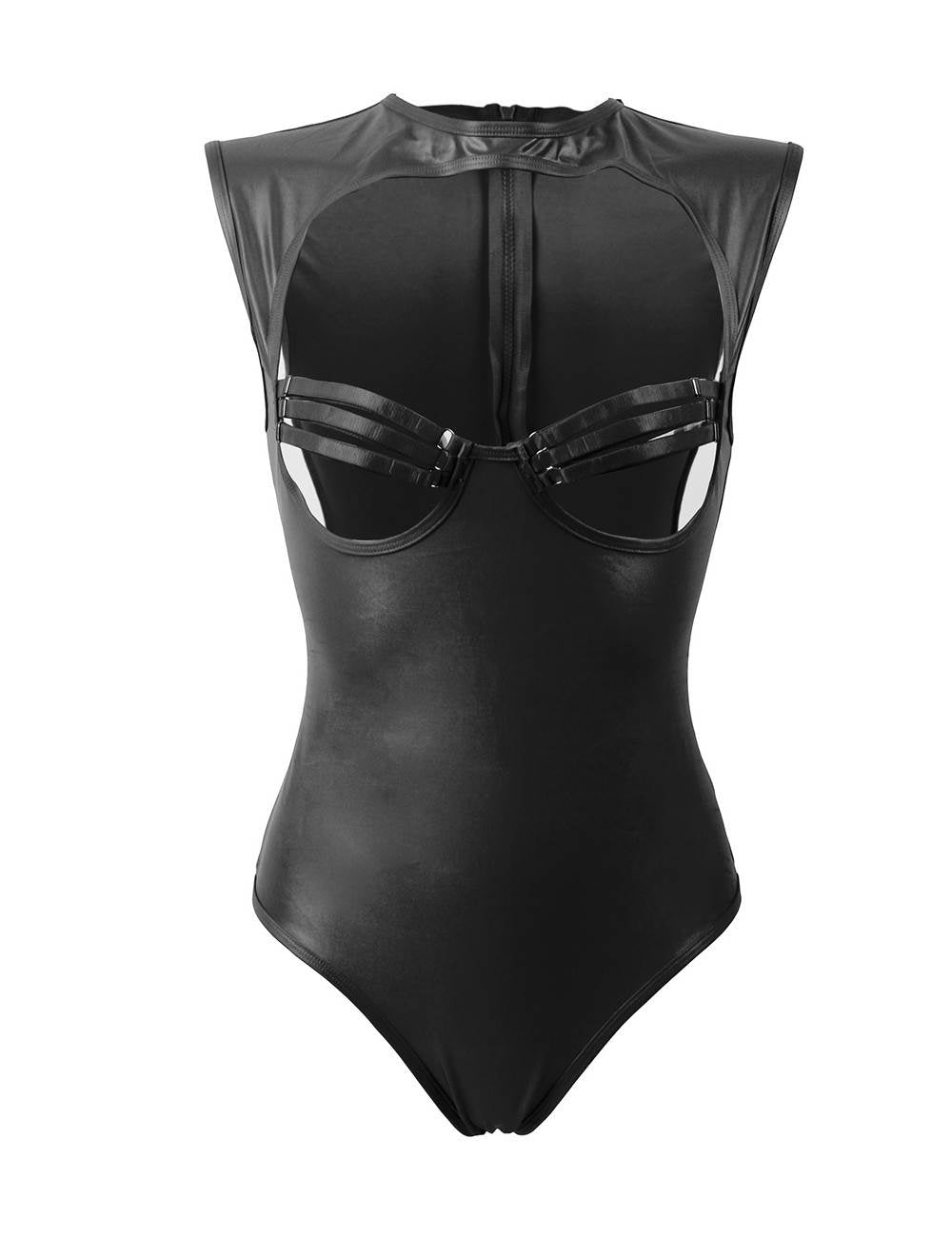 Open Bust Latex Teddy (2 Colors)